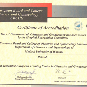 Akredytacja European Board and College w Klinice na Starynkiewicza!